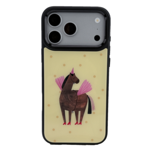 Printed phone case IPhone18promax -Pink Unicorn Horse