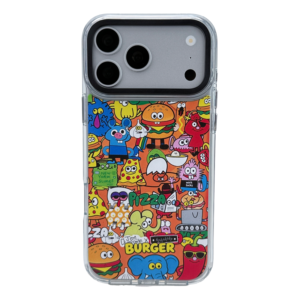 Custom Printed phone case for IPhone18promax-Pizza & Burger