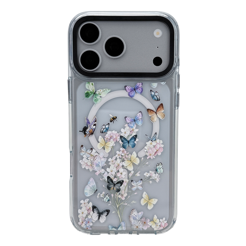Custom Printed phone case for IPhone18promax-Butterfly & Bee
