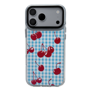 Custom Printed phone case for IPhone18promax-cherry blue