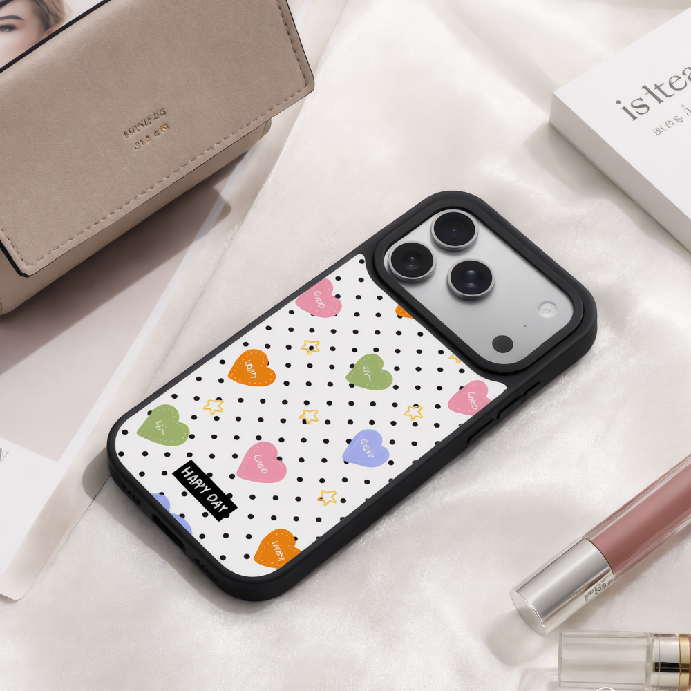 Colorful Heart Graphic Phone Case for IPhone17 Pro Max - Image 5
