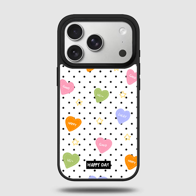 Colorful Heart Graphic Phone Case