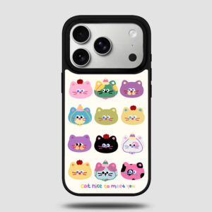 kitten phone case, cat cartoon case