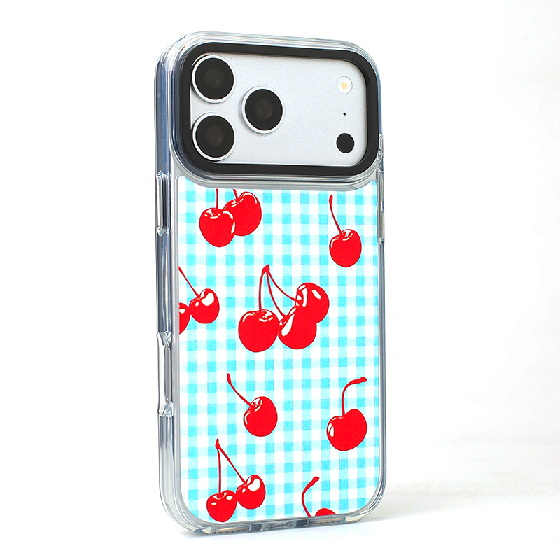 Custom Printed phone case for IPhone18promax-cherry blue