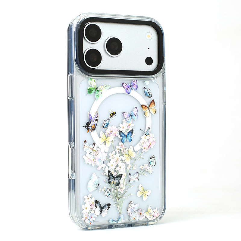 Custom Printed phone case for IPhone18promax-Butterfly & Bee