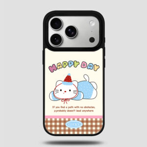 Happy Cat Aesthetic Phone Case